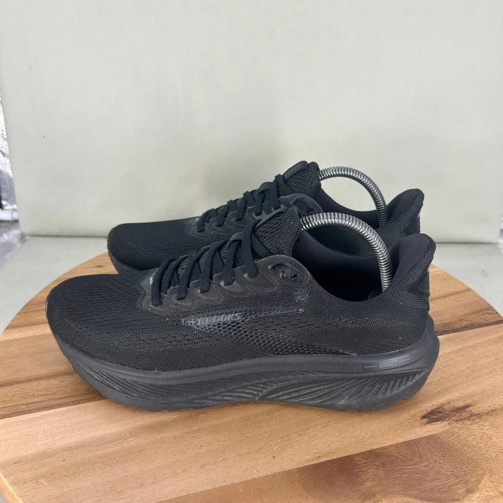 Brooks Ghost 17 Mens Running Shoes Black Black Ebony 1104421D020 Size 9 D